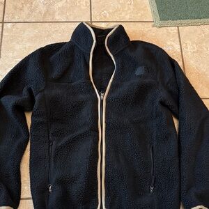 Men's Black north face Fleece Jacket - unisex fit